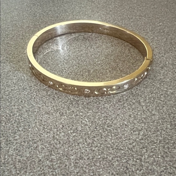 Coach Gold and Silver Bangle Bracelet - Picture 1 of 2
